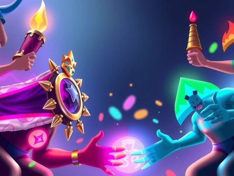 Colorful Champion Duel Game Banner